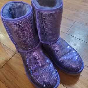 Purple Sequin Uggs